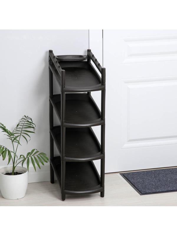 Этажерка для обуви «Узккая», 4 яруса, 41,5×25,5×81 см, цвет МИКС