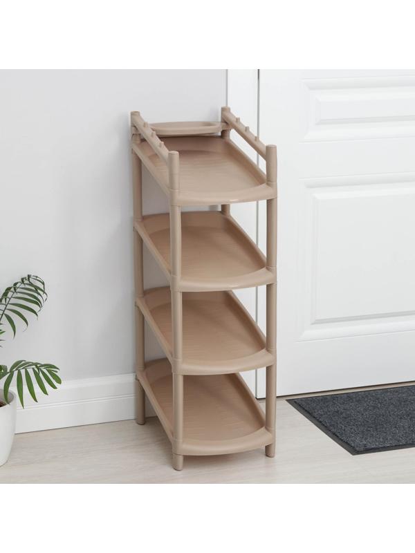 Этажерка для обуви «Узккая», 4 яруса, 41,5×25,5×81 см, цвет МИКС