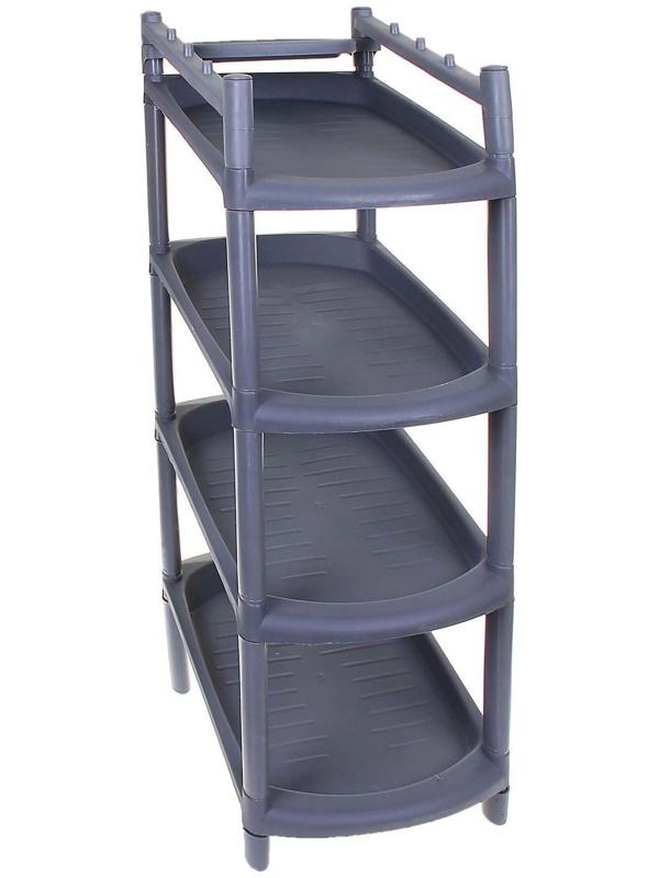 Этажерка для обуви «Узккая», 4 яруса, 41,5×25,5×81 см, цвет МИКС