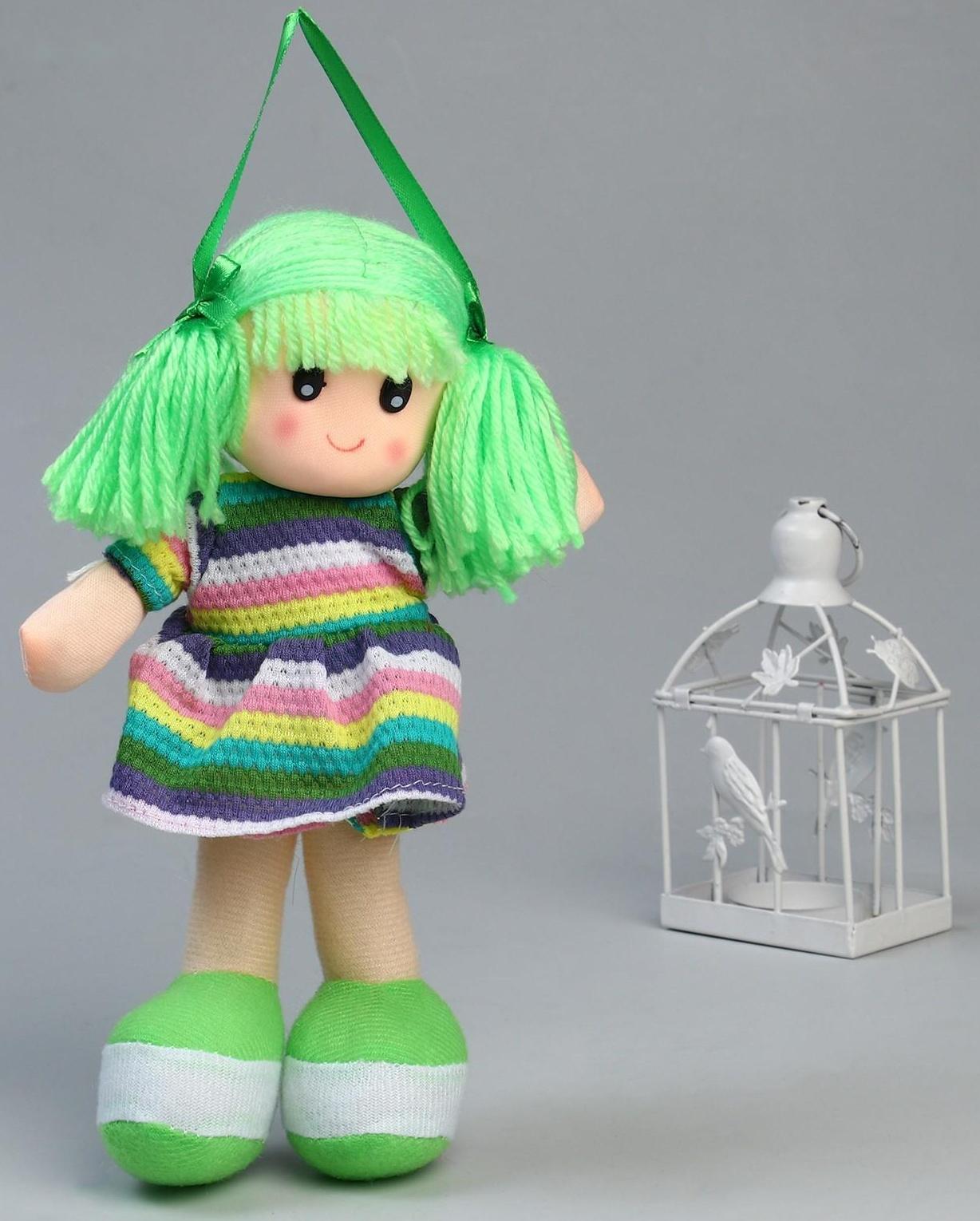 Мягкая игрушка «Кукла», в вязаном платьишке, цвета МИКС
