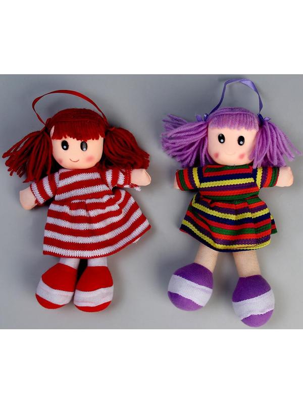 Мягкая игрушка «Кукла», в вязаном платьишке, цвета МИКС