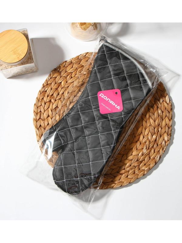 Набор прихваток «Профи», 2 шт, 41×17×2,5 см, цвет чёрный