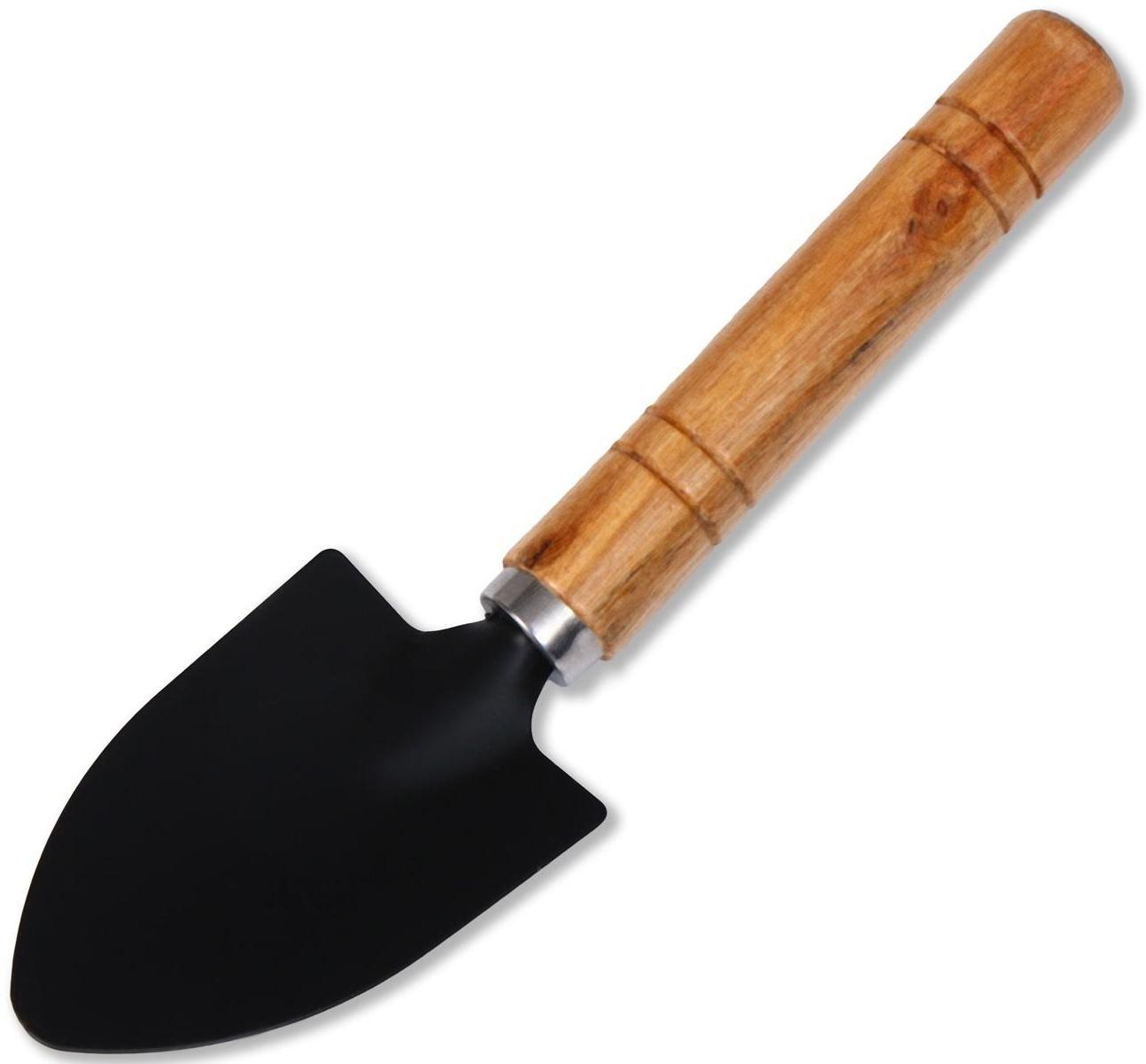 Набор садового инструмента, 3 предмета: рыхлитель, 2 совка, длина 20 см, деревянные ручки