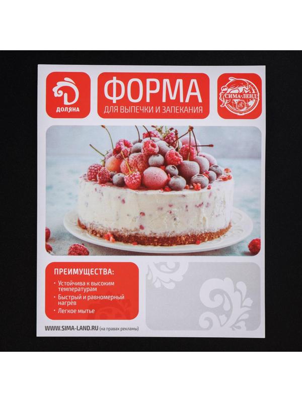 Противень Доляна «Ренард. Прямоугольник», 31×21×4 см, антипригарное покрытие, цвет красный