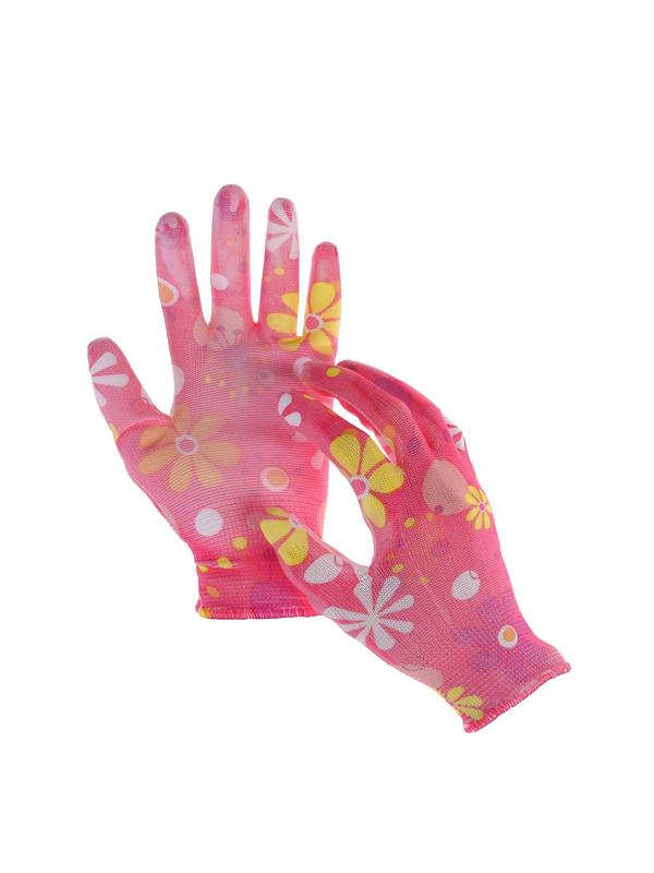 Перчатки нейлоновые, с латексной пропиткой, размер 8, цвет МИКС, Greengo