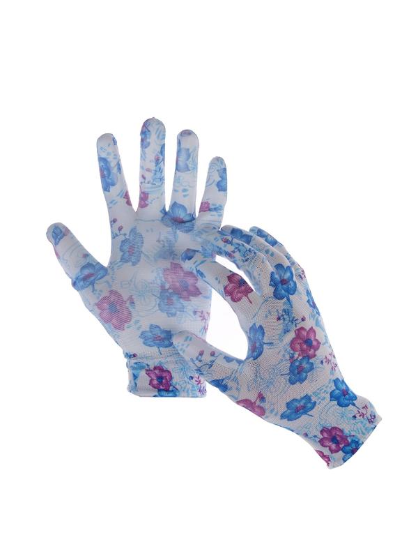 Перчатки нейлоновые, с латексной пропиткой, размер 8, цвет МИКС, Greengo