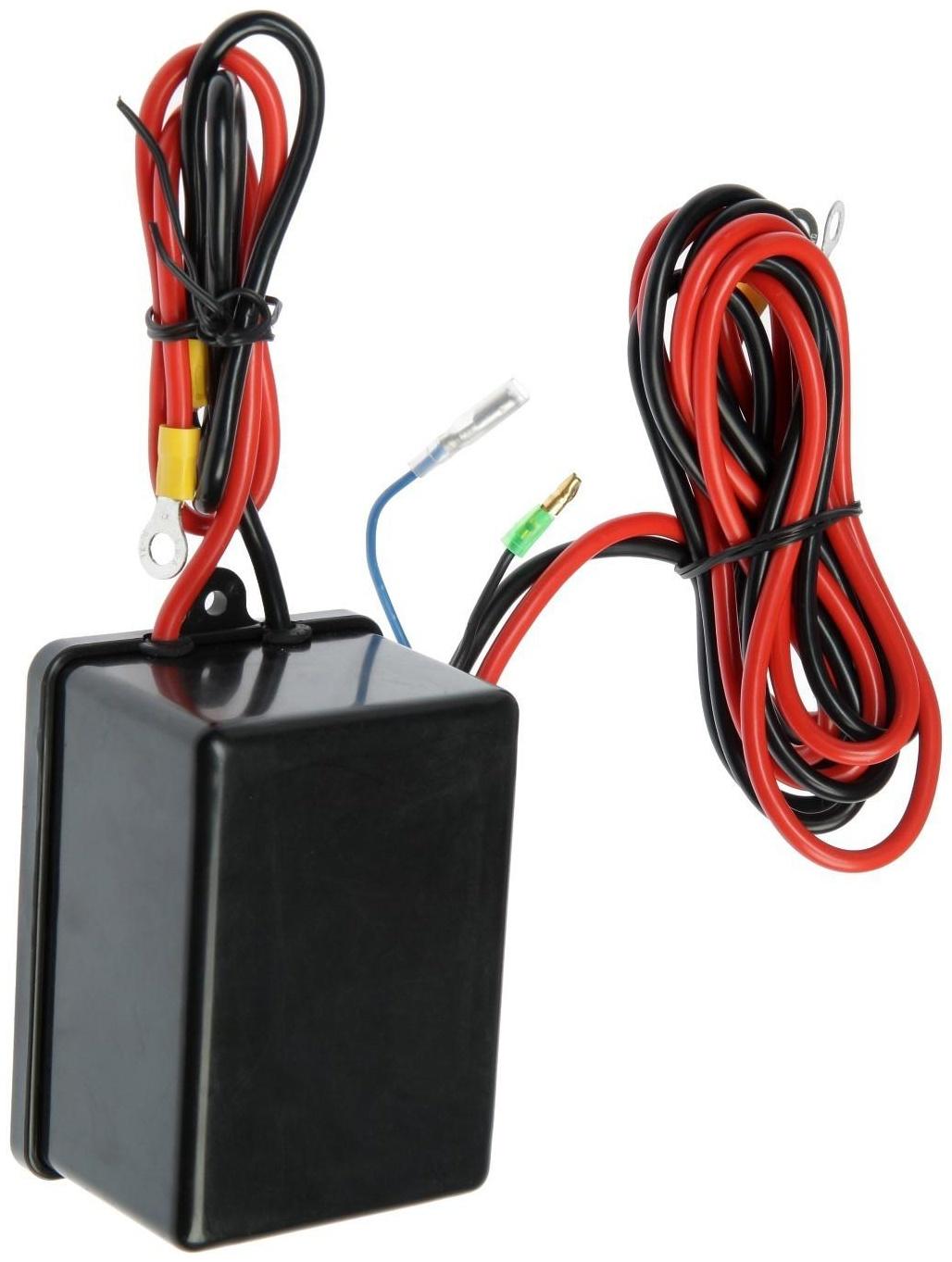 Лебедка электрическая ТУНДРА, 12/24V, 2500 lb (1.1 т), 1.2 л.с., до 3.3 м/мин, 4.8 мм х 12 м