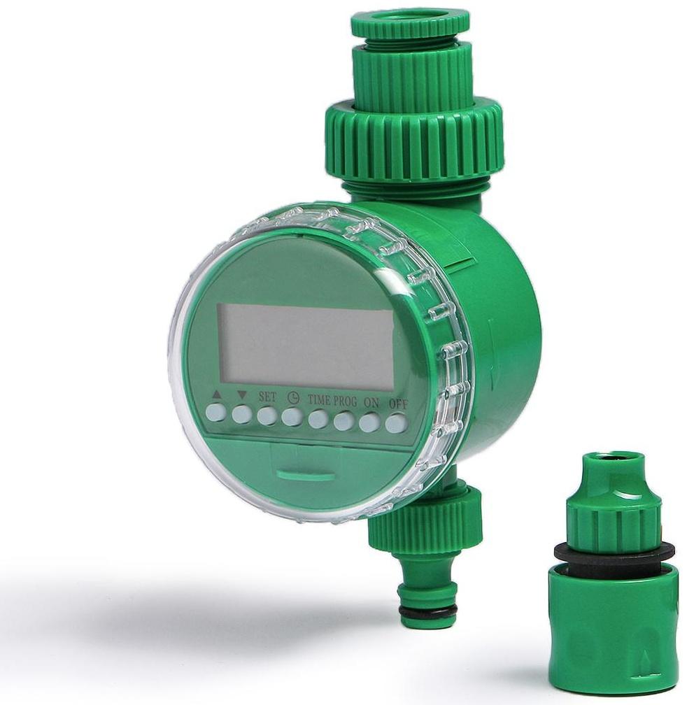 Таймер полива электронный с комплектом коннекторов, пластик