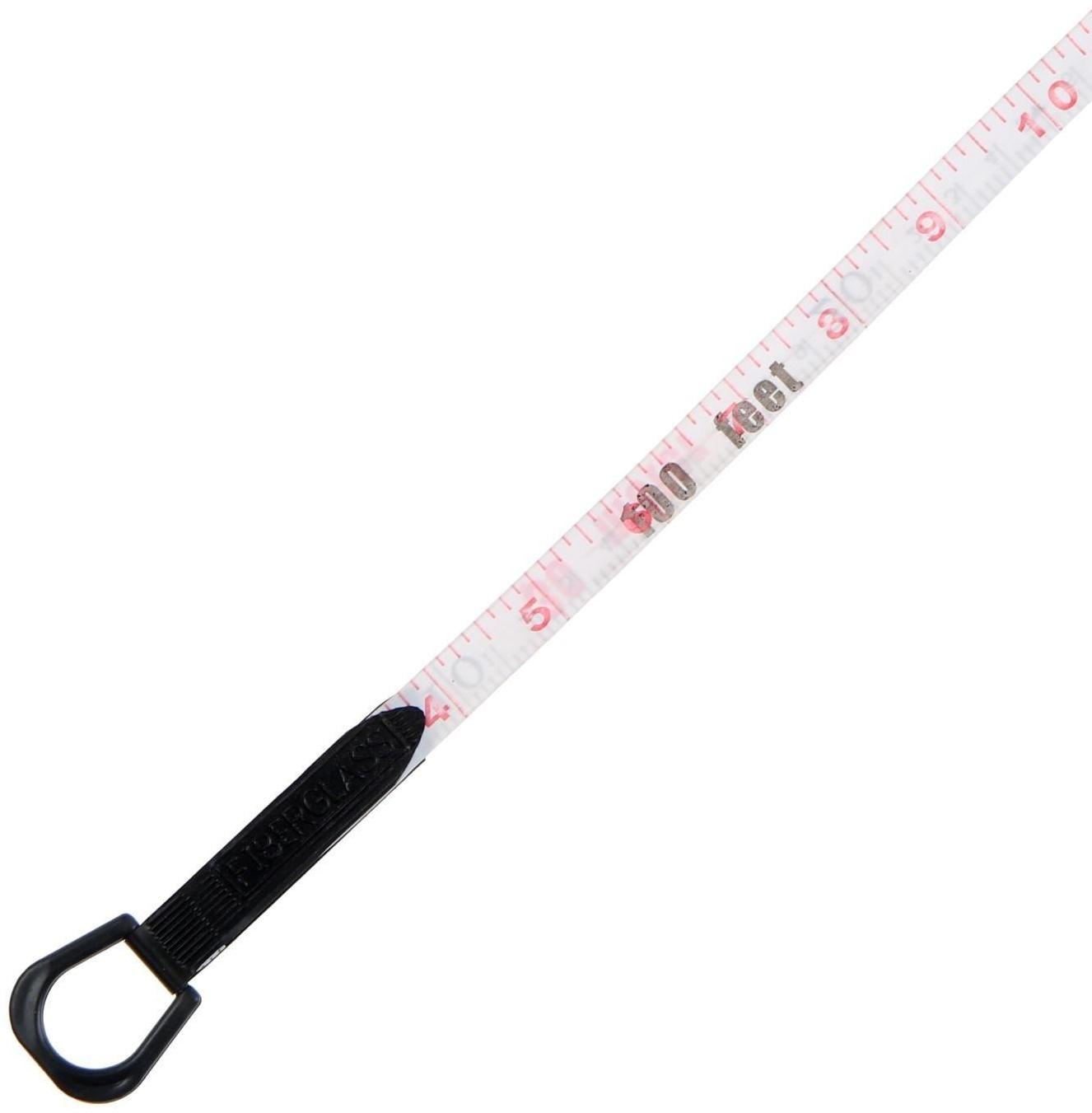 Рулетка геодезическая ТУНДРА, фиберглассовая лента, 30 м