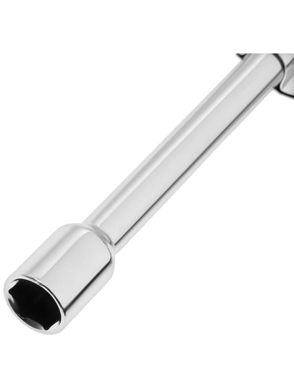 Ключ баллонный крестообразный усиленный ТУНДРА, 16 х 350 мм, сатин, 17х19х21 мм, квадрат 1/2