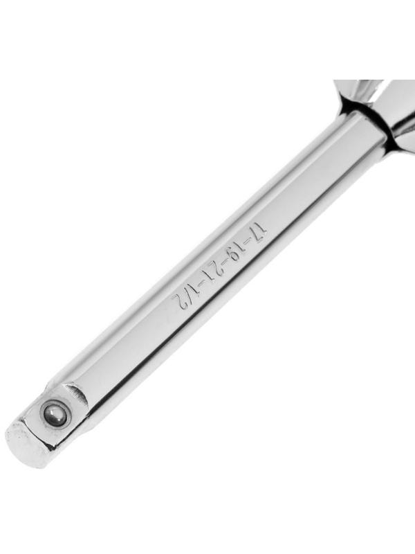 Ключ баллонный крестообразный усиленный ТУНДРА, 16 х 350 мм, сатин, 17х19х21 мм, квадрат 1/2