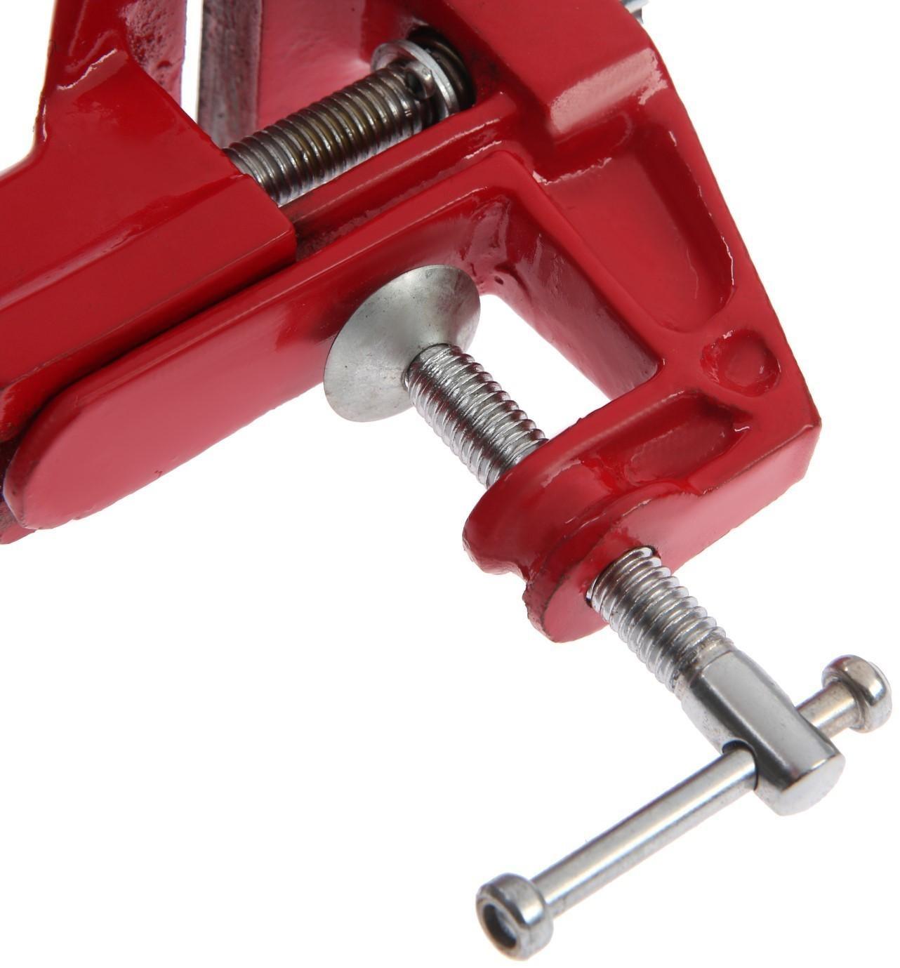 Тиски слесарные ТУНДРА, винтовой зажим, 70 мм