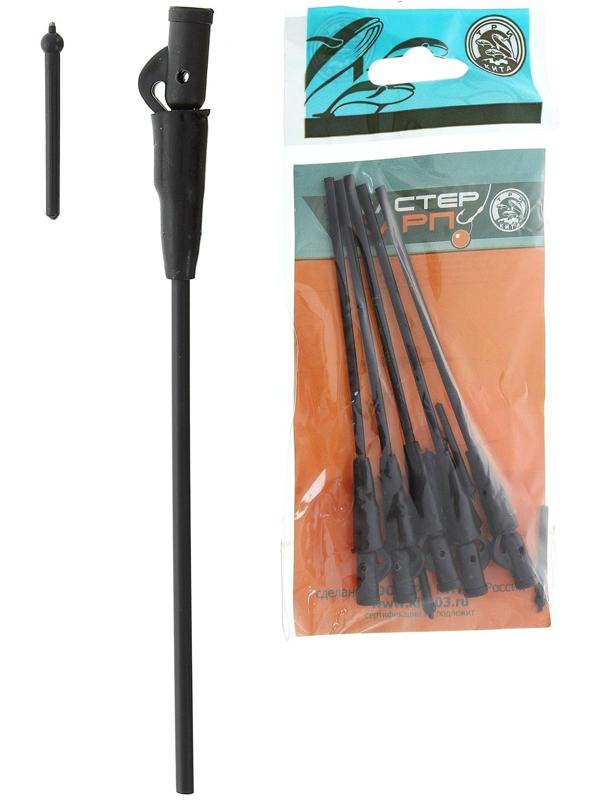 Противозакручиватель жёсткий с конусом и клипсой, черный, 5 шт.