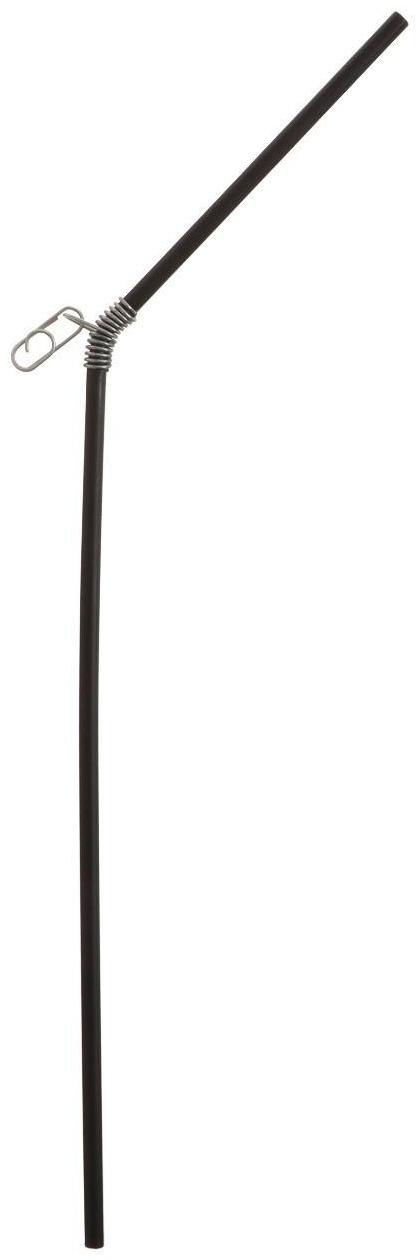 Противозакручиватель изогнутый, 25 см, цвет черный, 10 шт.