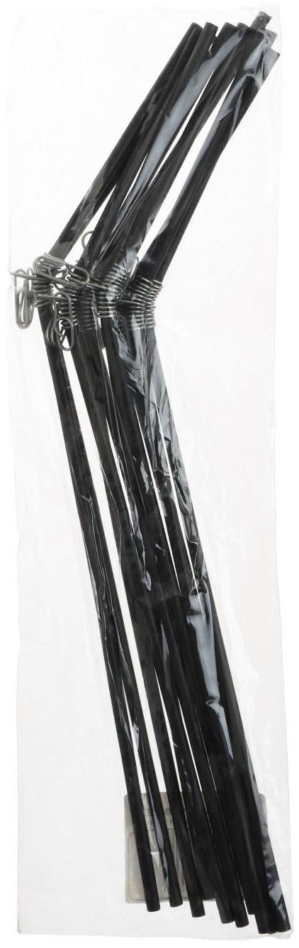 Противозакручиватель изогнутый, 25 см, цвет черный, 10 шт.