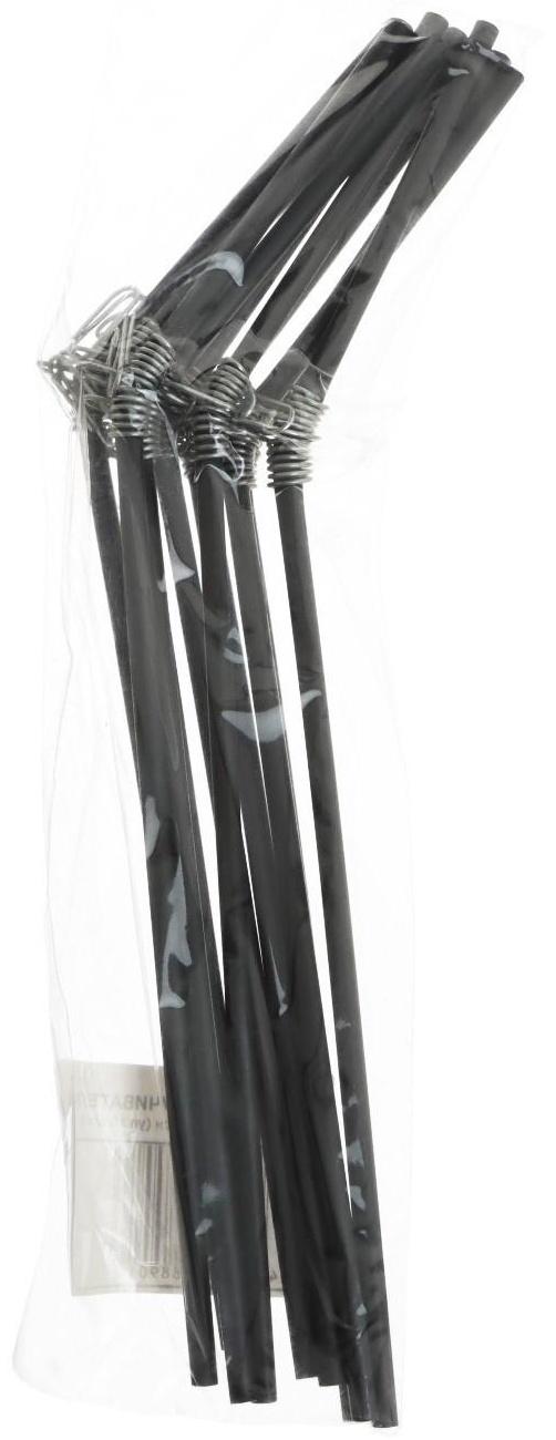 Противозакручиватель изогнутый, 20 см, цвет черный, 10 шт.