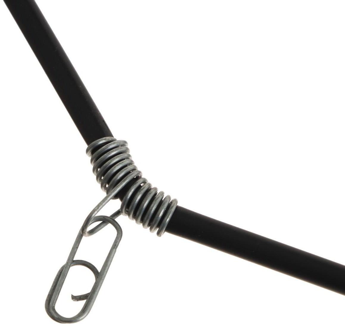 Противозакручиватель изогнутый, 20 см, цвет черный, 10 шт.