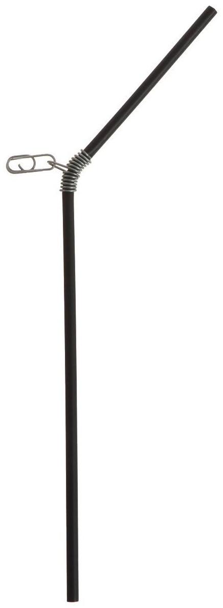 Противозакручиватель изогнутый, 20 см, цвет черный, 10 шт.