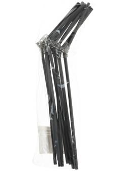 Противозакручиватель изогнутый, 20 см, цвет черный, 10 шт.