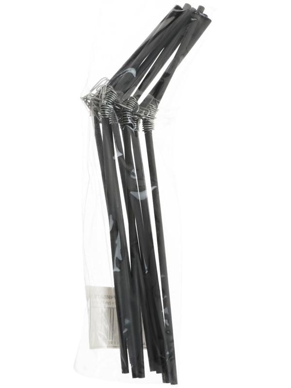 Противозакручиватель изогнутый, 20 см, цвет черный, 10 шт.