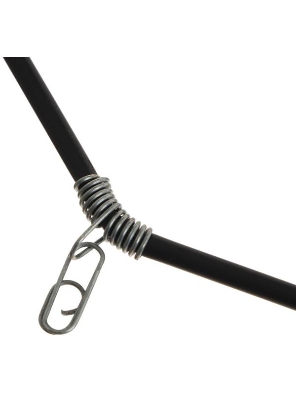 Противозакручиватель изогнутый, 20 см, цвет черный, 10 шт.