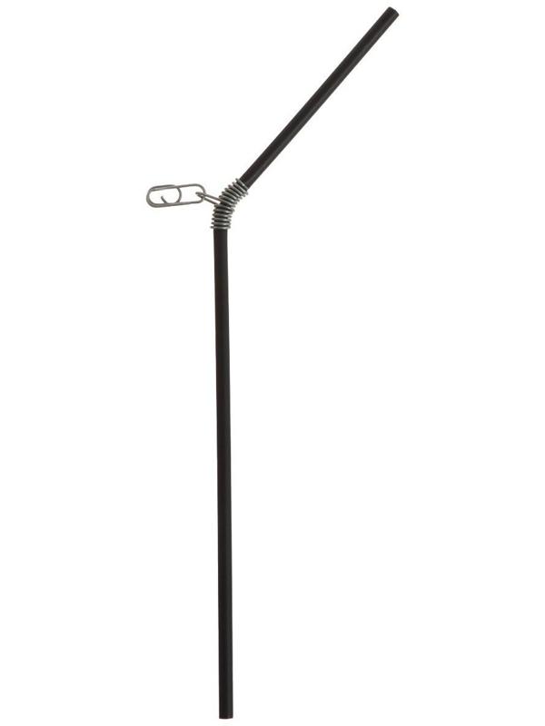 Противозакручиватель изогнутый, 20 см, цвет черный, 10 шт.