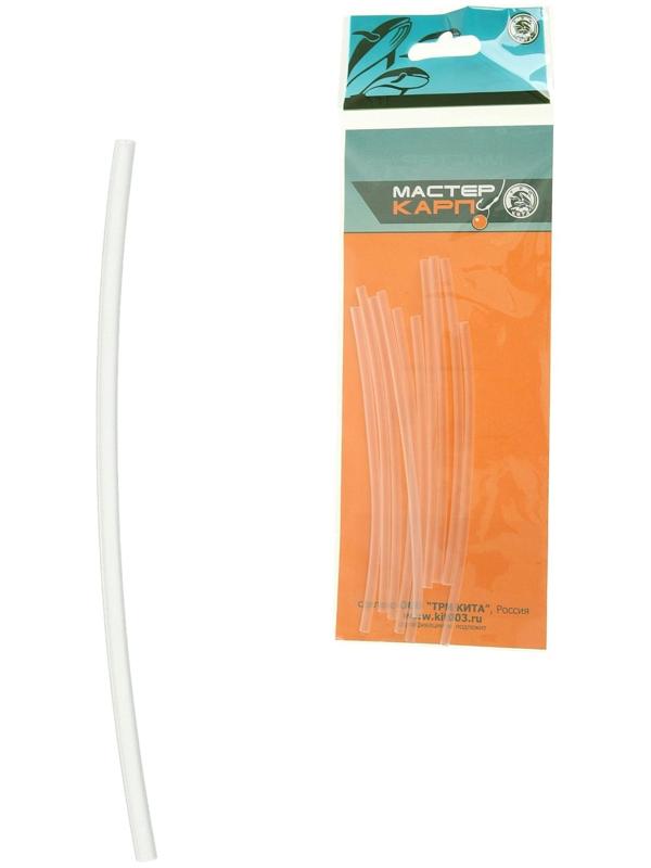 Набор термотрубок, диаметр 3/1.5, цвет прозрачный, 10 шт.