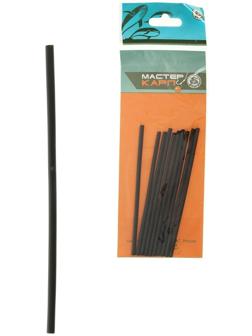 Набор термотрубок, диаметр 3/1.5, цвет черный, 10шт