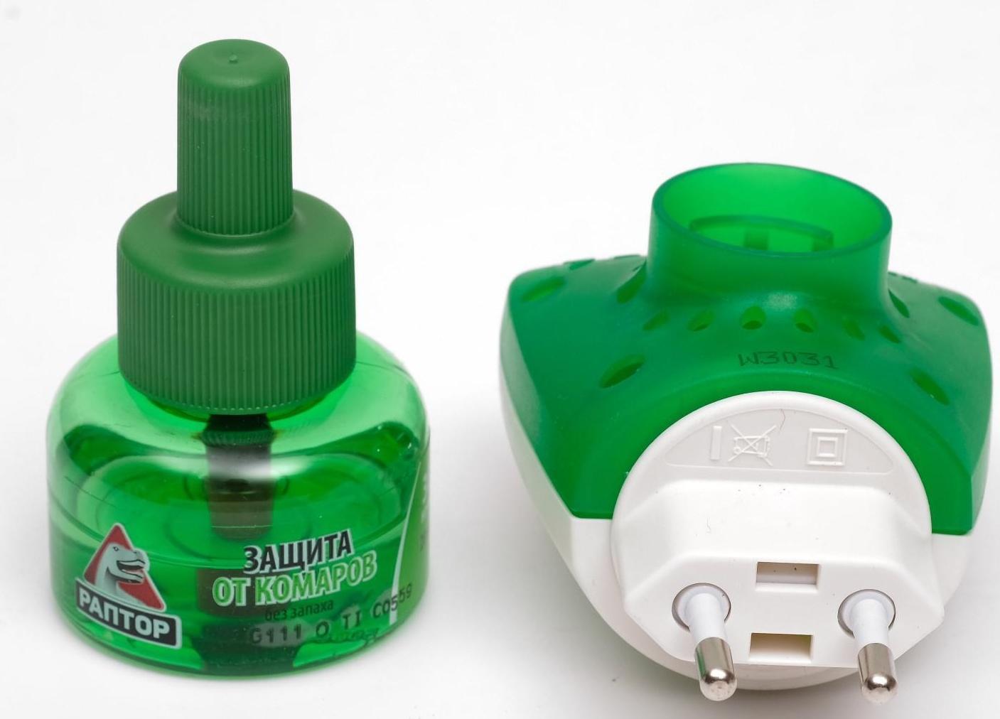 Комплект Раптор фумигатор + жидкость без запаха, 30 ночей