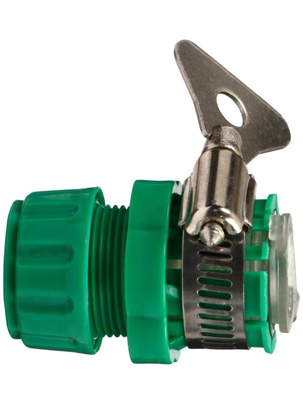 Коннектор с хомутом, крепление на кран 1/2