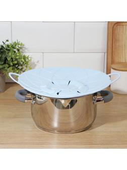 Крышка-невыкипайка силиконовая Доляна «Актеон», d=26 см, цвет голубой