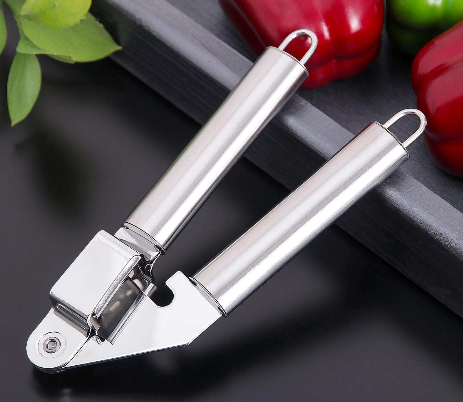 Пресс для чеснока Доляна «Металлик», 19,5 см, цвет серебряный