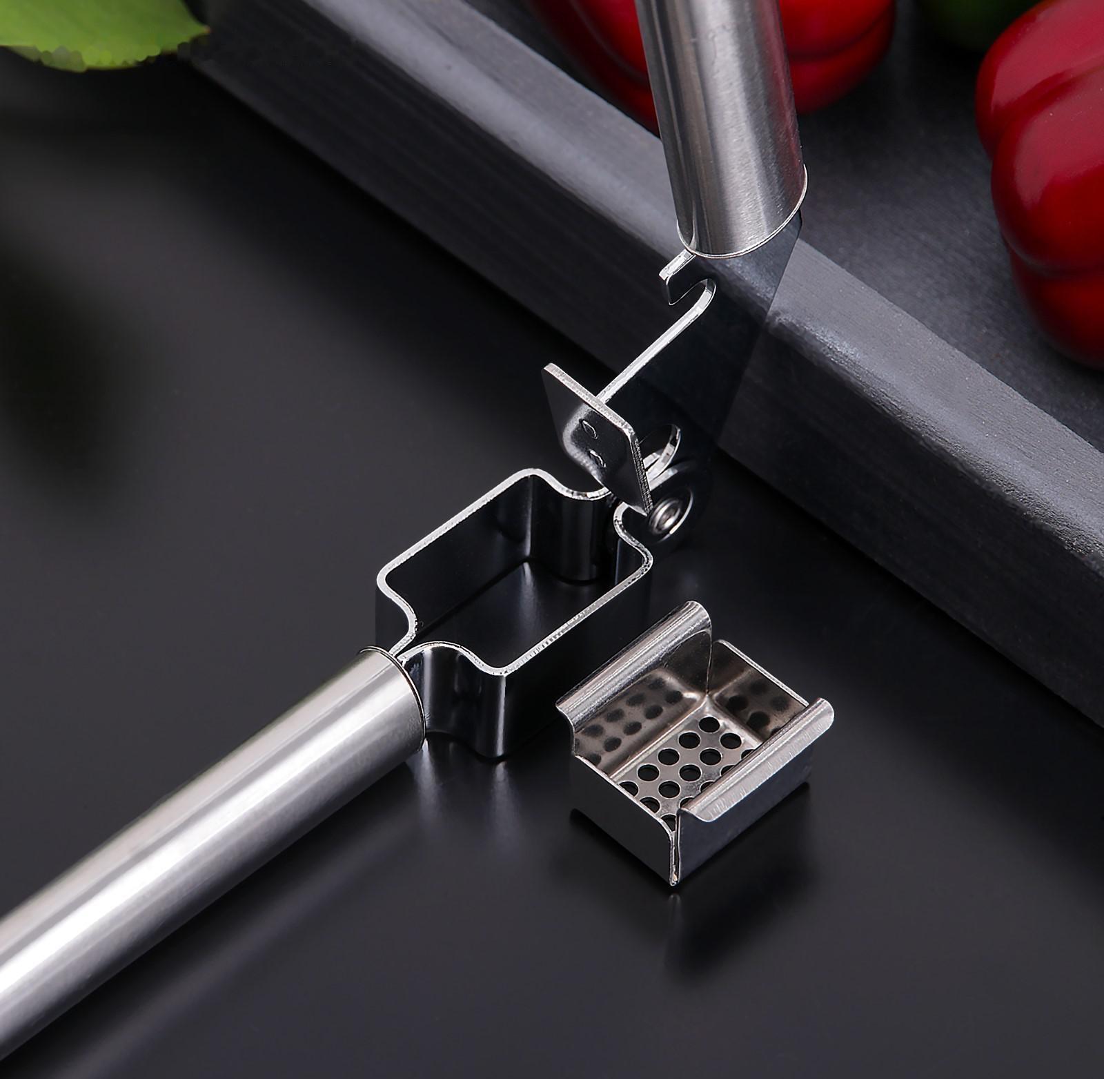 Пресс для чеснока Доляна «Металлик», 19,5 см, цвет серебряный