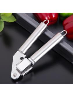 Пресс для чеснока Доляна «Металлик», 19,5 см, цвет серебряный