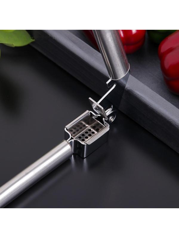 Пресс для чеснока Доляна «Металлик», 19,5 см, цвет серебряный