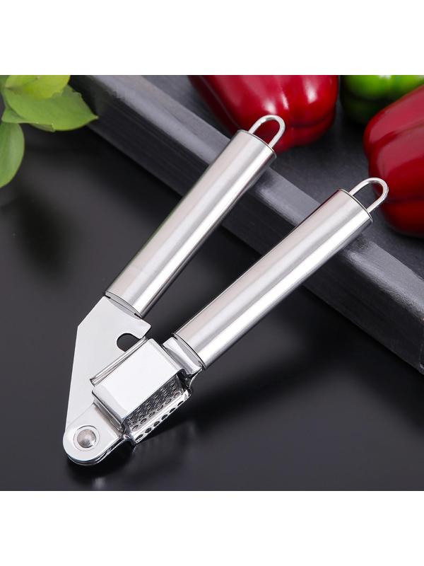 Пресс для чеснока Доляна «Металлик», 19,5 см, цвет серебряный