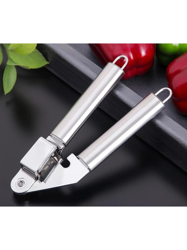 Пресс для чеснока Доляна «Металлик», 19,5 см, цвет серебряный