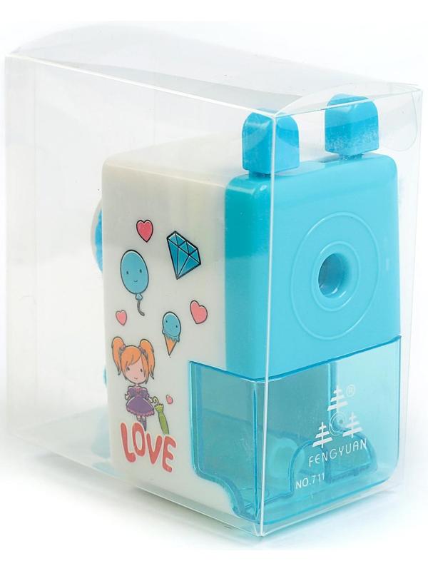 Точилка механическая с контейнером 