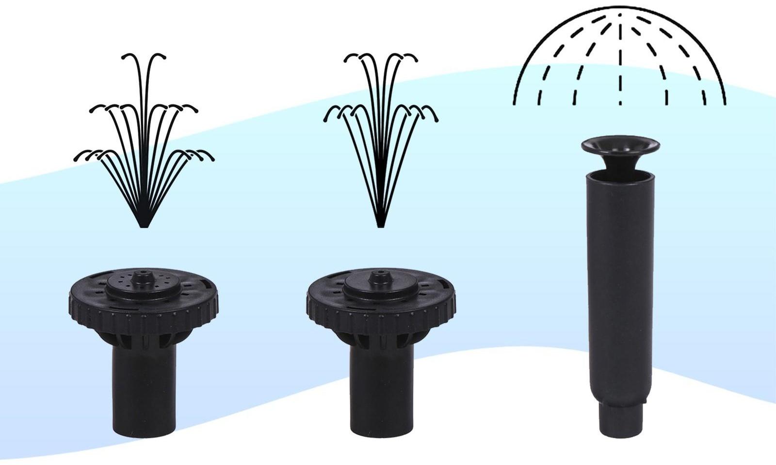 Фонтан для садового водоёма HJ-943, 16 Вт, h = 1.3 м, 800 л/ч, шнур 4.9 м