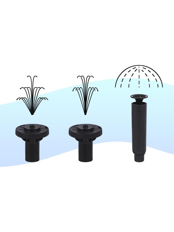 Фонтан для садового водоёма HJ-1143, 22 Вт, h = 1.6 м, 1000 л/ч, шнур 5 м