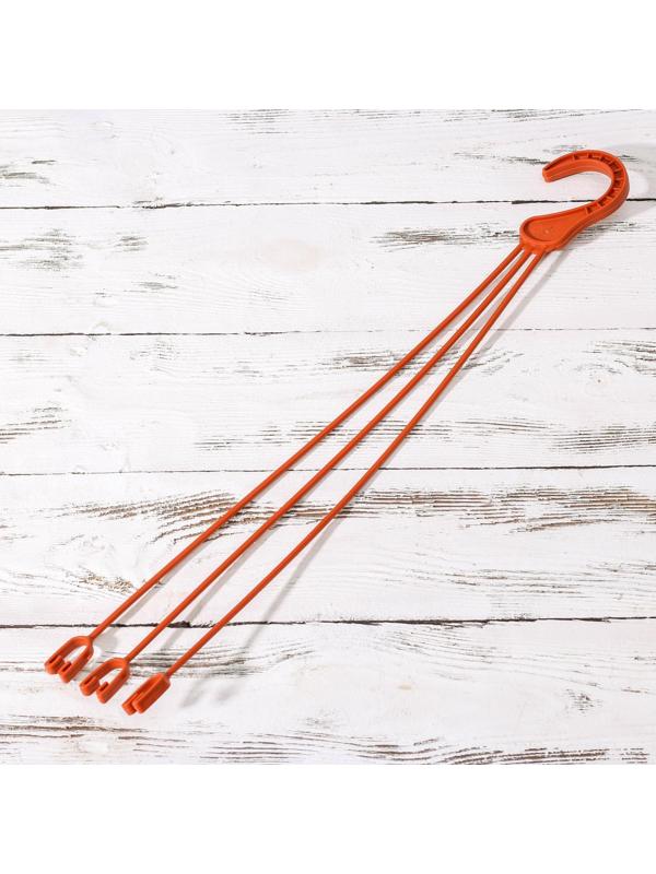 Кашпо уличное для цветов с поддоном «Алиция», 4,3 л, цвет терракотовый, ПОДВЕС В ПОДАРОК