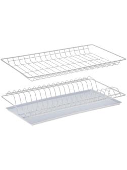 Комплект посудосушителей с поддоном для шкафа 50 см, 46,5×26,5 см, цвет белый