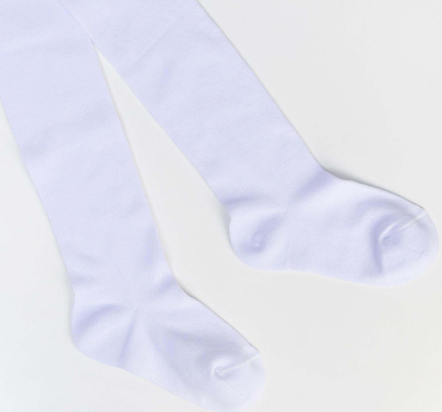 Колготки детские, цвет белый, рост 110-116 см