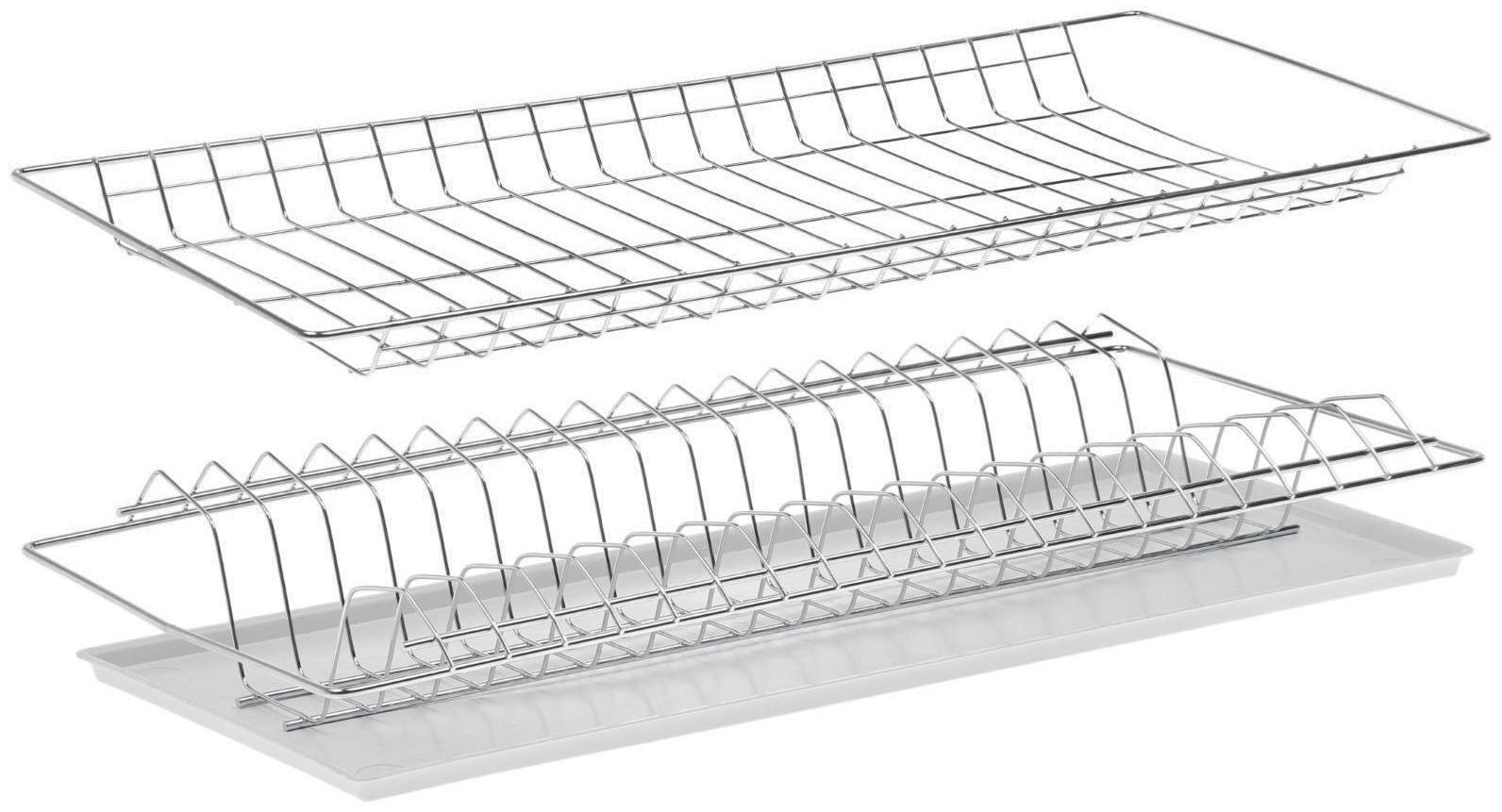 Комплект посудосушителей с поддоном для шкафа 60 см, 56,5×25,6 см, цинк