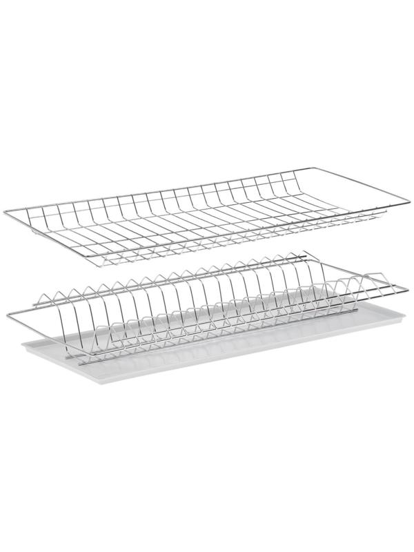 Комплект посудосушителей с поддоном для шкафа 60 см, 56,5×25,6 см, цинк