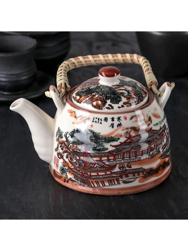 Чайник заварочный «Пейзаж», 600 мл, металлическое сито