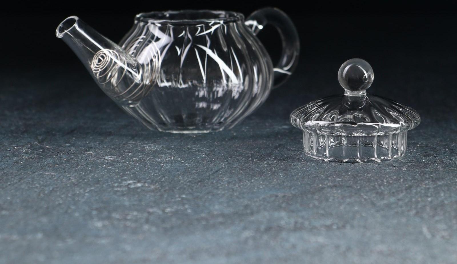 Чайник стеклянный заварочный с металлическим ситом «Дафна», 120 мл