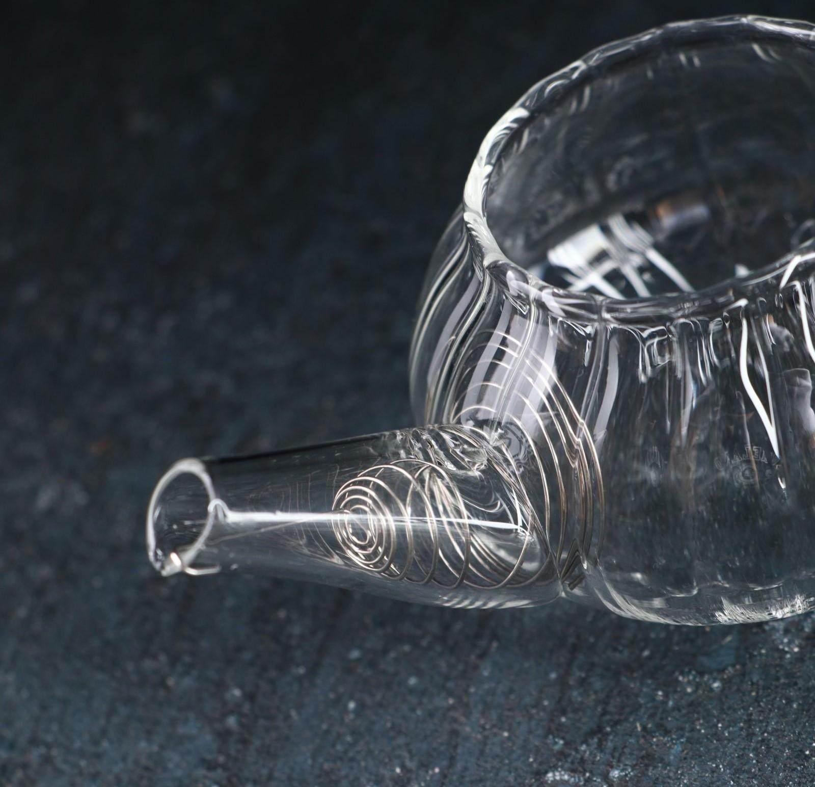 Чайник стеклянный заварочный с металлическим ситом «Дафна», 120 мл