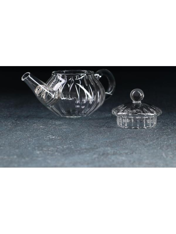 Чайник стеклянный заварочный с металлическим ситом «Дафна», 120 мл