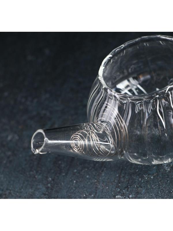 Чайник стеклянный заварочный с металлическим ситом «Дафна», 120 мл